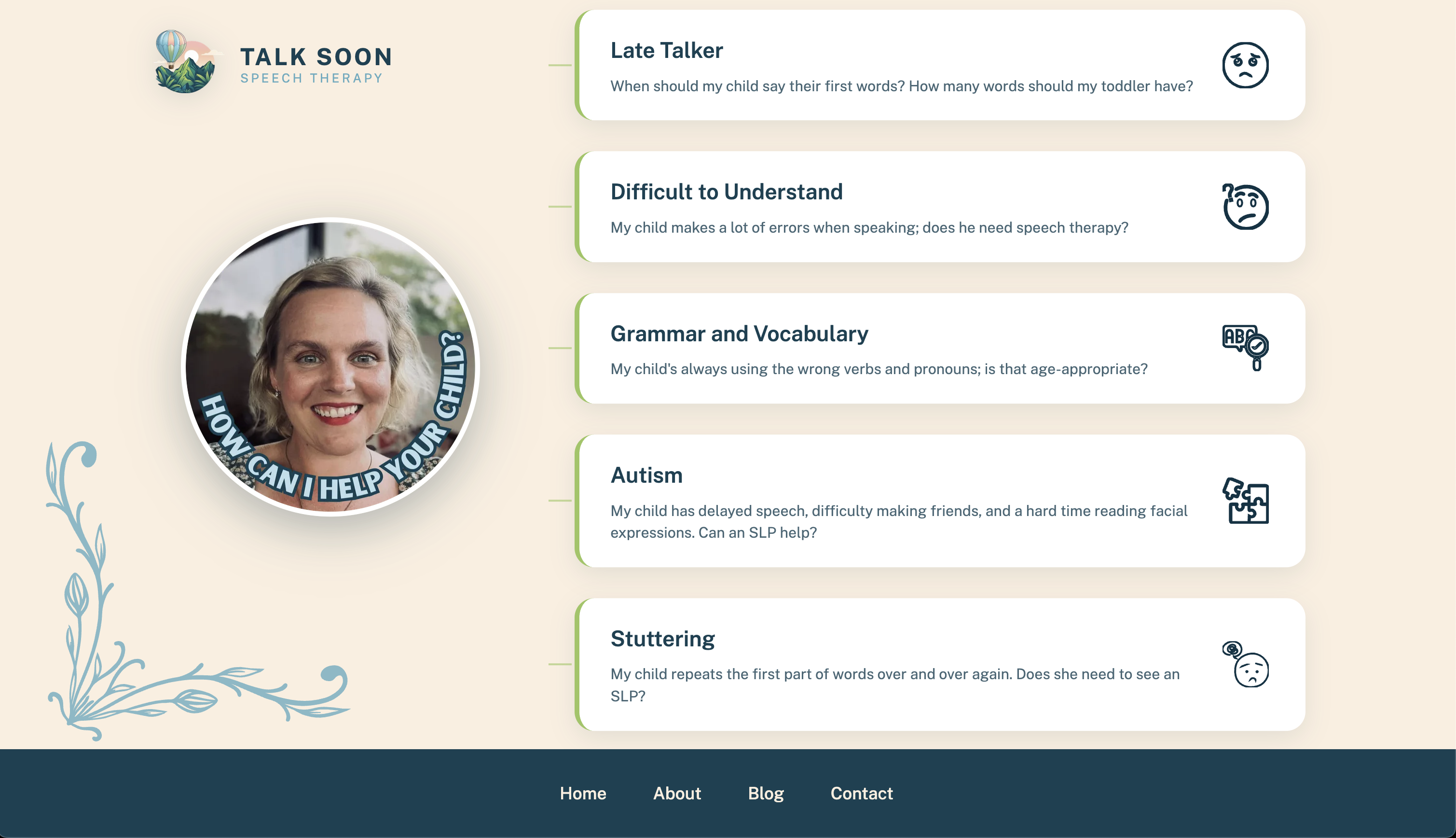 TalkSoon Therapy Website